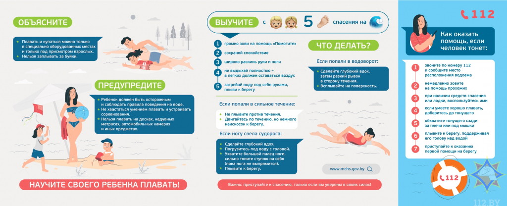 О ПРАВИЛАХ БЕЗОПАСНОСТИ В КУПАЛЬНЫЙ СЕЗОН