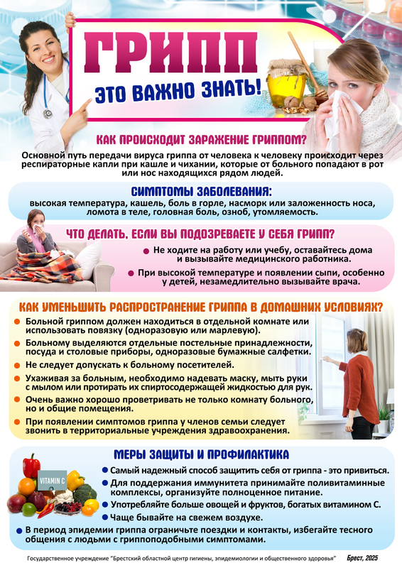 ГРИПП. ЭТО ВАЖНО ЗНАТЬ!