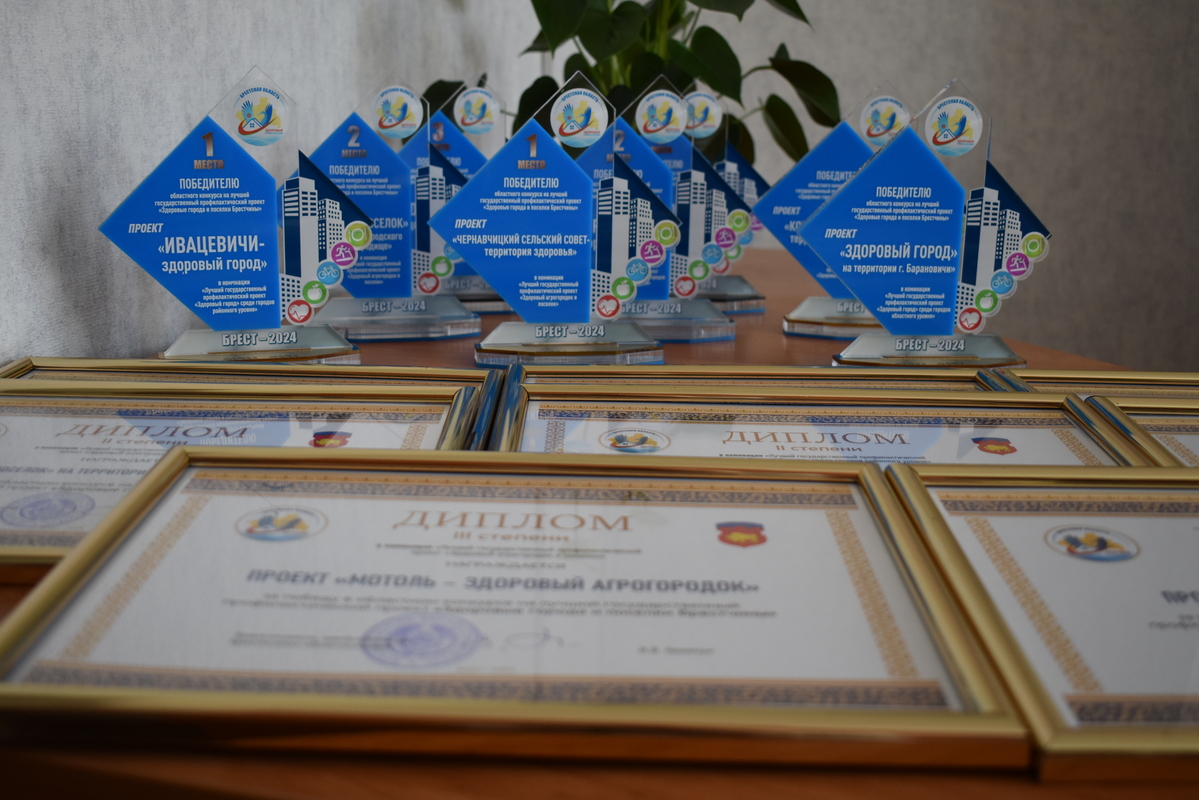 НАГРАЖДЕНЫ ПОБЕДИТЕЛИ ОБЛАСТНОГО КОНКУРСА НА ЛУЧШИЙ ГОСУДАРСТВЕННЫЙ ПРОФИЛАКТИЧЕСКИЙ ПРОЕКТ «ЗДОРОВЫЕ ГОРОДА И ПОСЕЛКИ» БРЕСТЧИНЫ!»